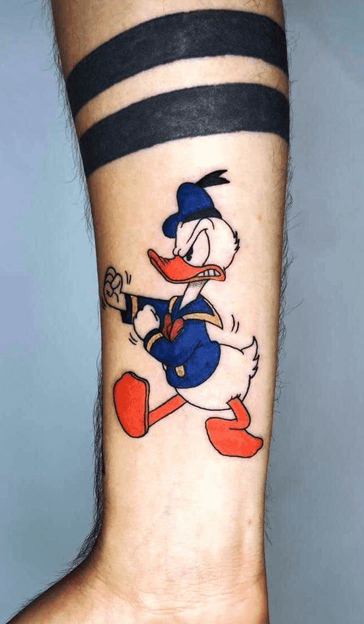 Donald Duck Tattoo Shot