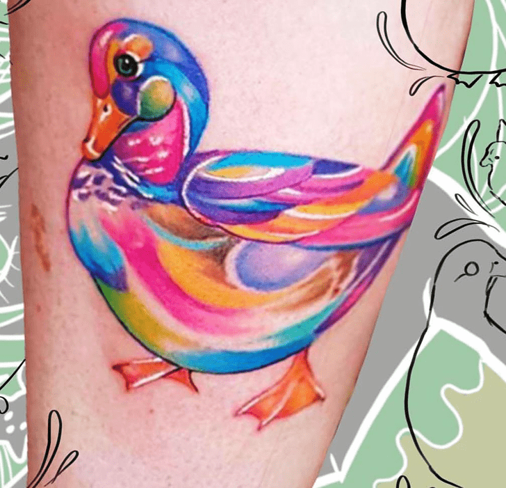 Duck Tattoo Figure