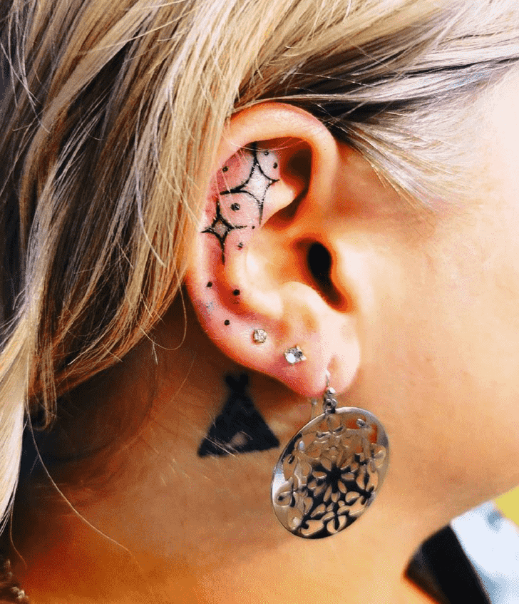 Ear Tattoo Portrait