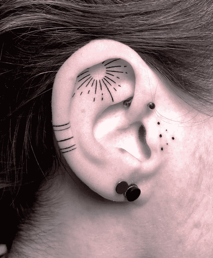 Ear Tattoo Picture