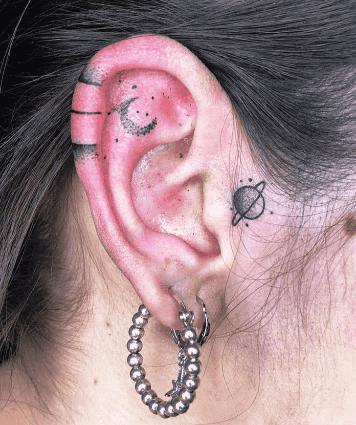 Ear Tattoo Portrait