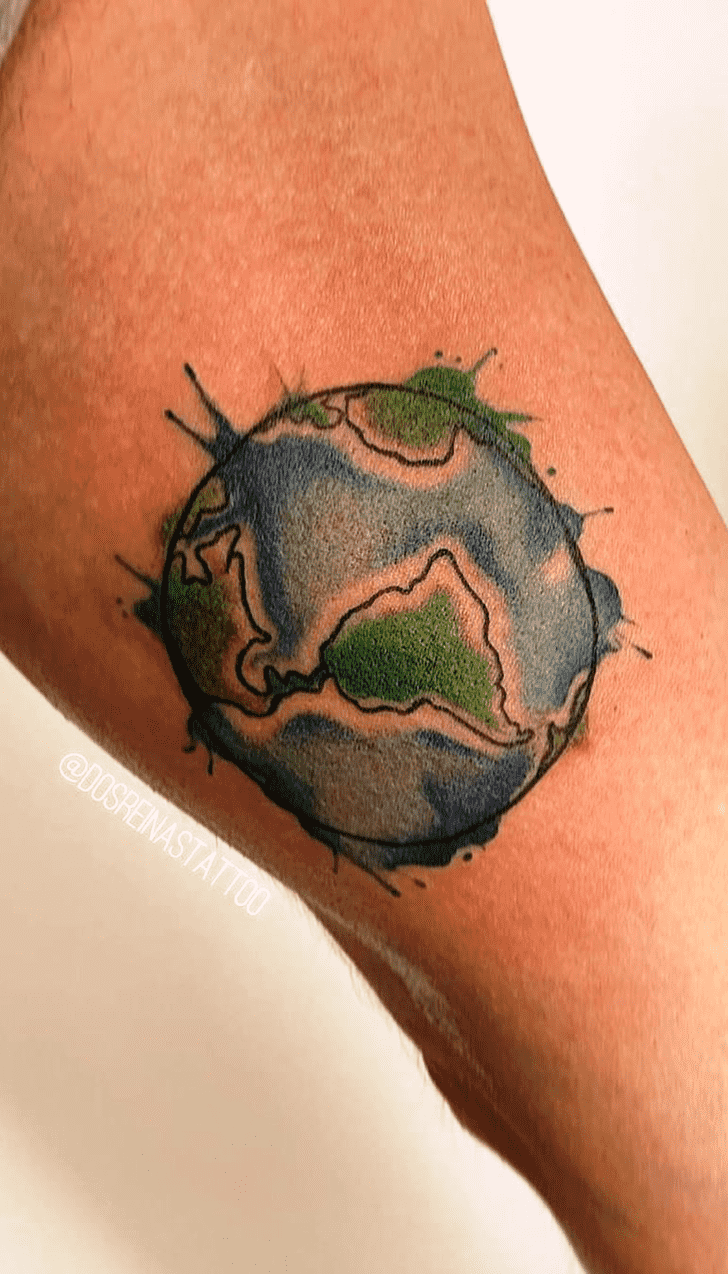 Earth Tattoo Design Image