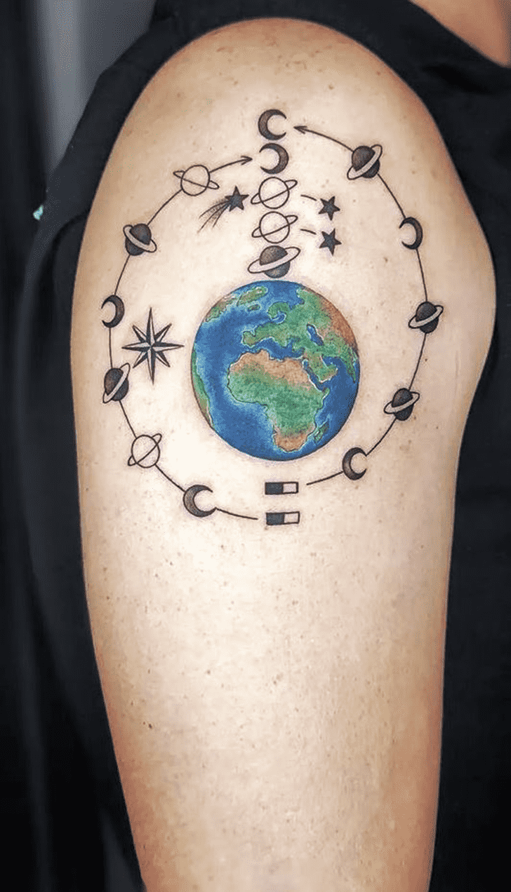 Earth Tattoo Shot