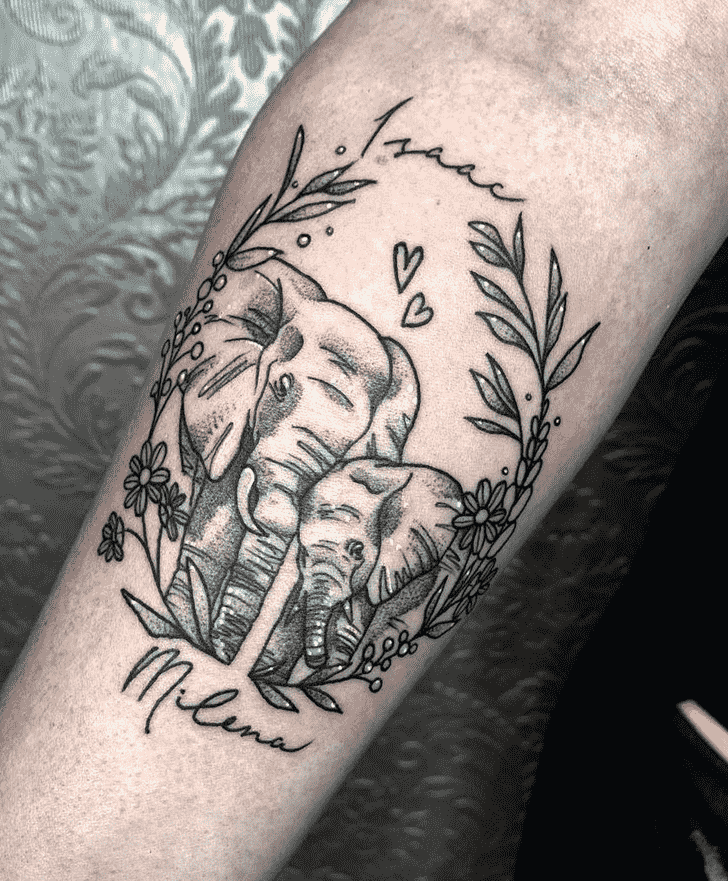 Elephant Tattoo Shot