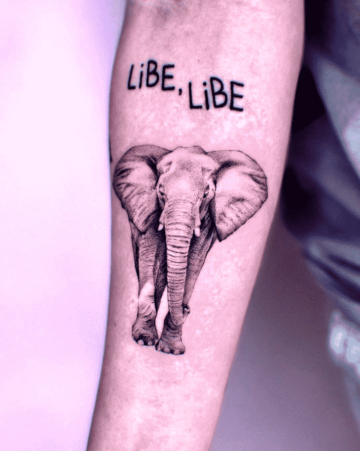 Elephant Tattoo Portrait