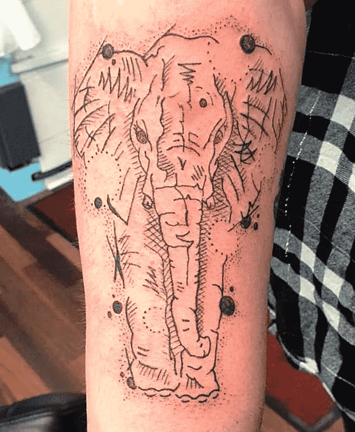 Elephant Tattoo Figure
