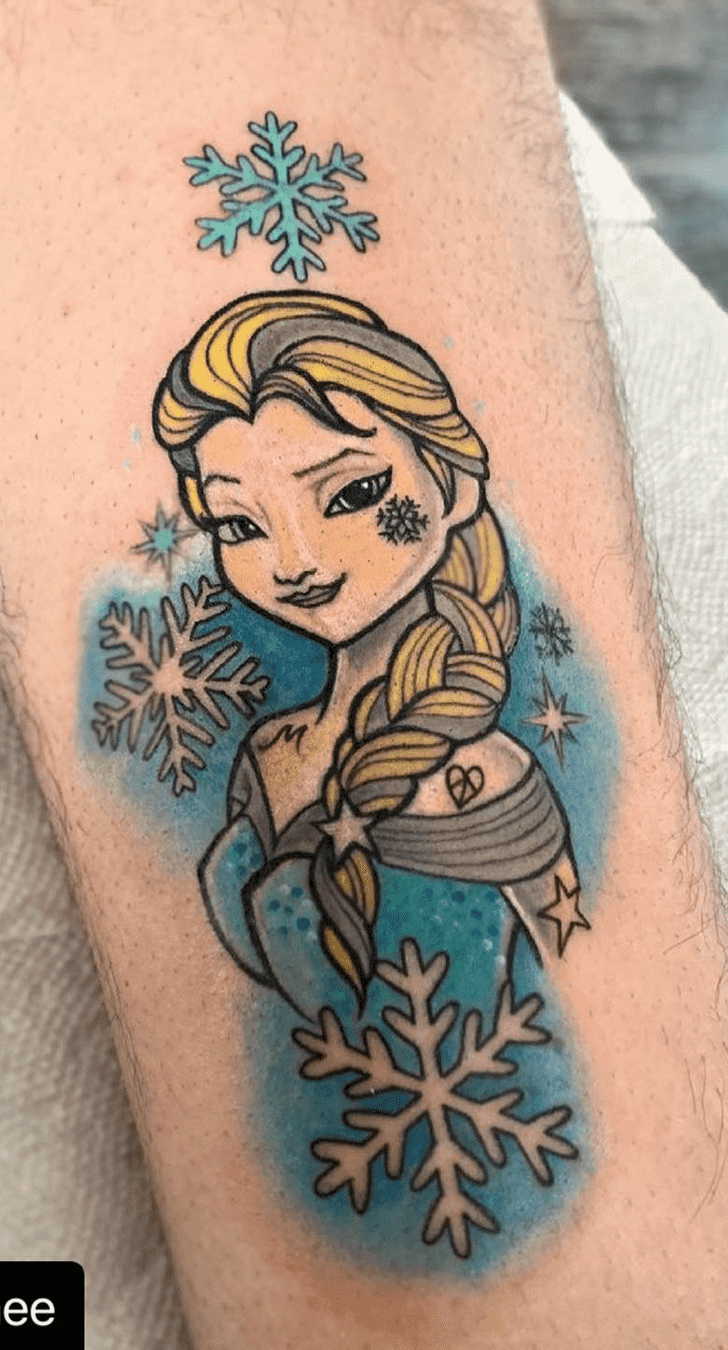 Elsa Tattoo Figure