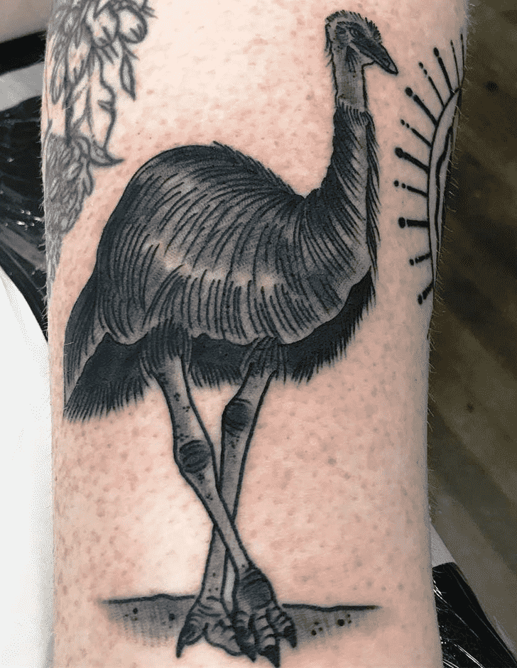 Emu Tattoo Shot