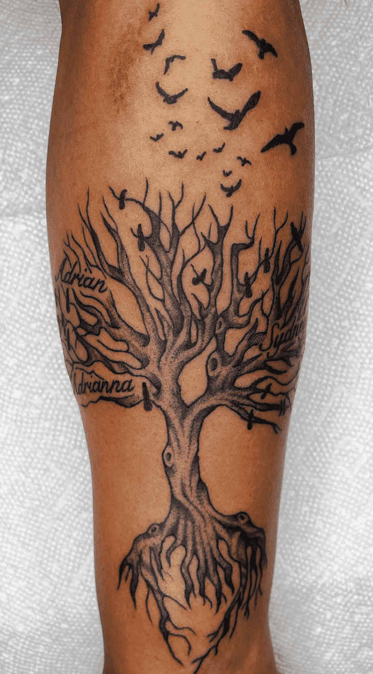 Family Tree Tattoo Figure