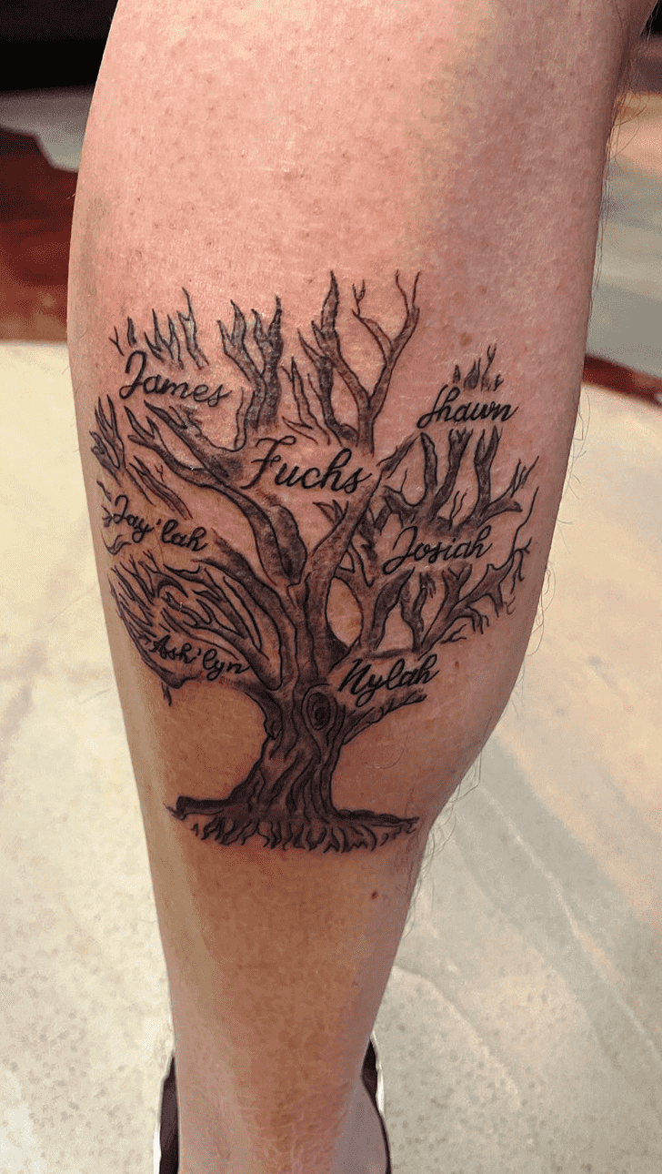 Family Tree Tattoo Shot