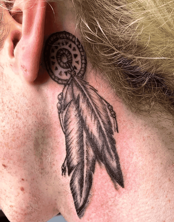 Feather Tattoo Portrait