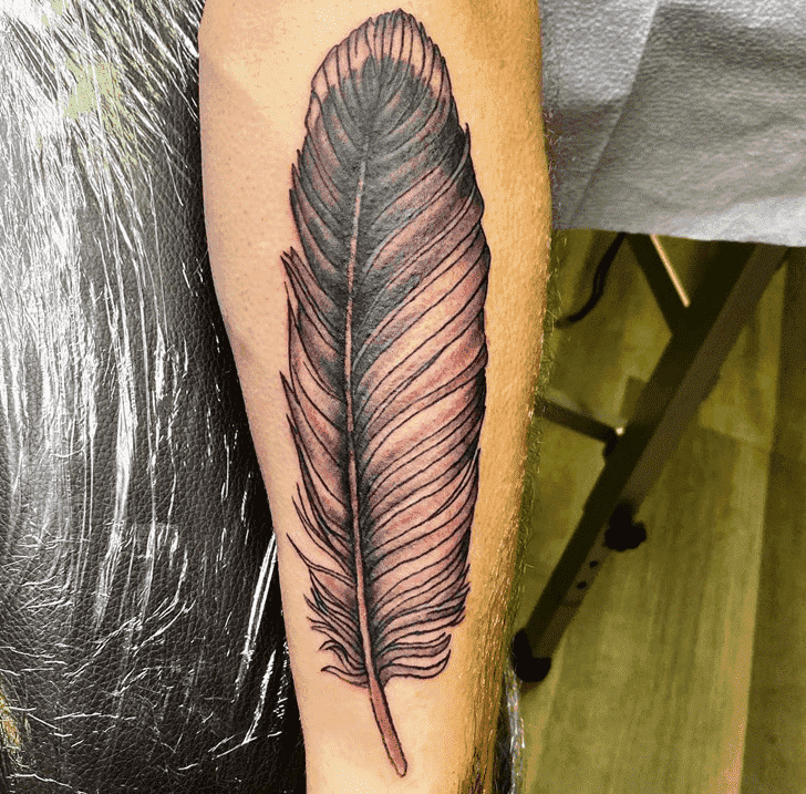 Feather Tattoo Shot