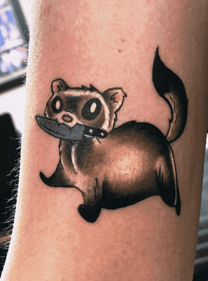 Ferret Tattoo Design Image