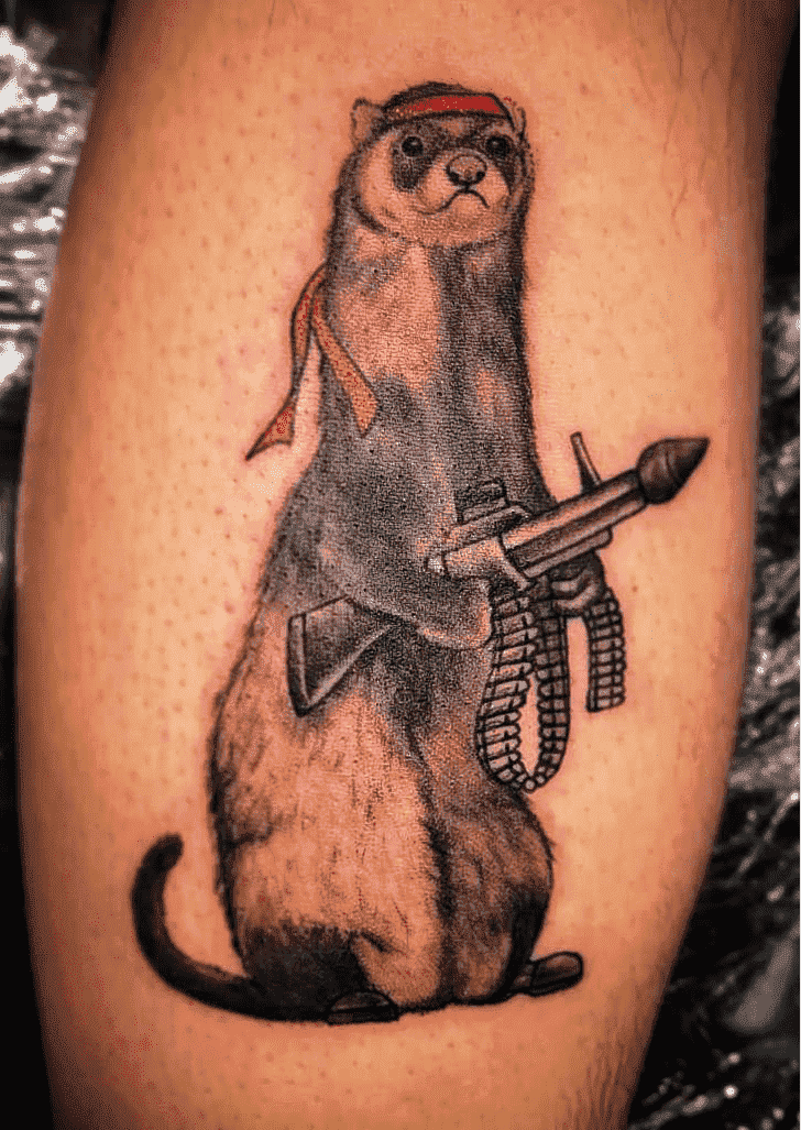 Ferret Tattoo Shot