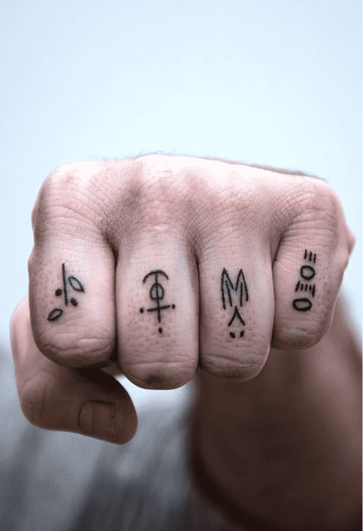 Finger Tattoo Figure