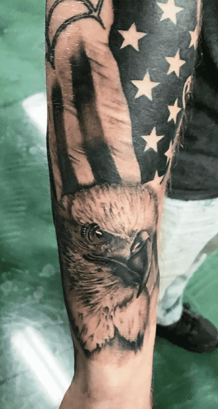 Flag Tattoo Shot
