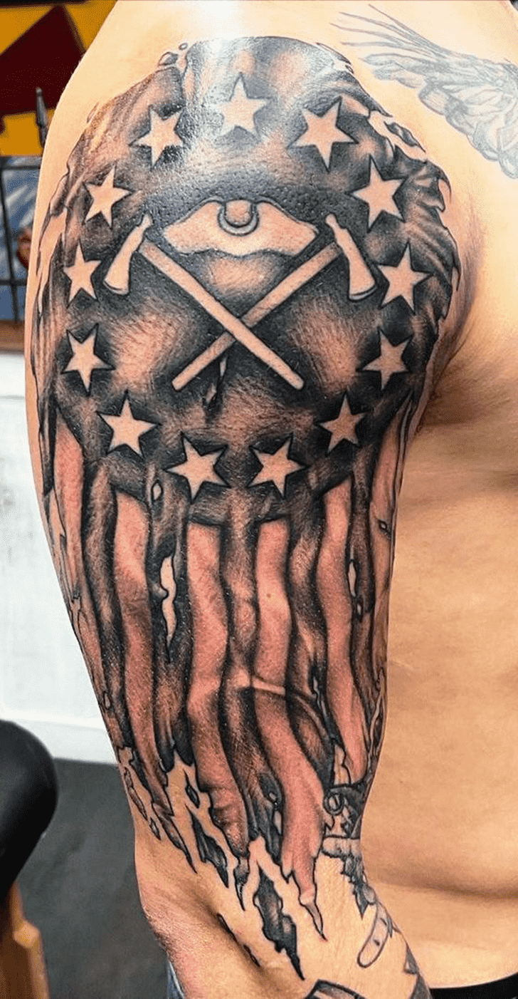 Flag Tattoo Design Image