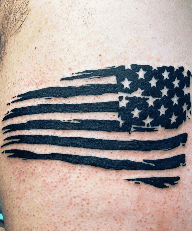 Flag Tattoo Portrait