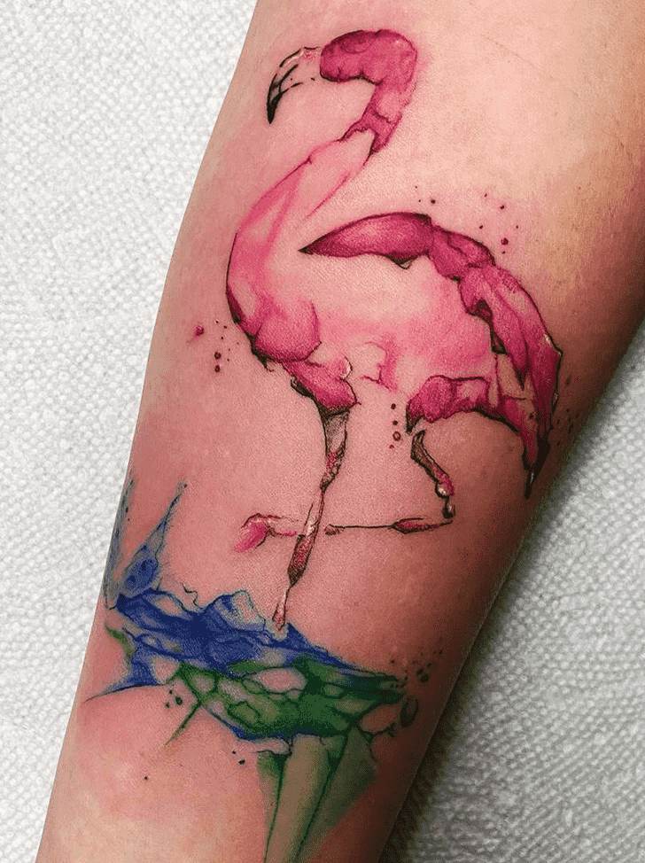 Flamingo Tattoo Figure