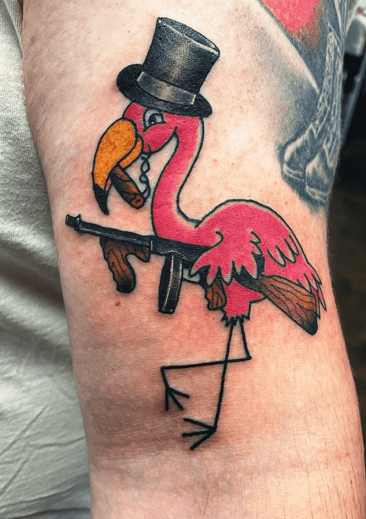 Flamingo Tattoo Portrait