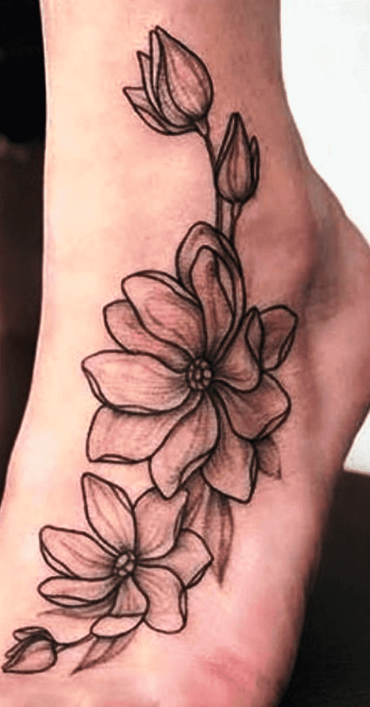 Flower Tattoo Figure