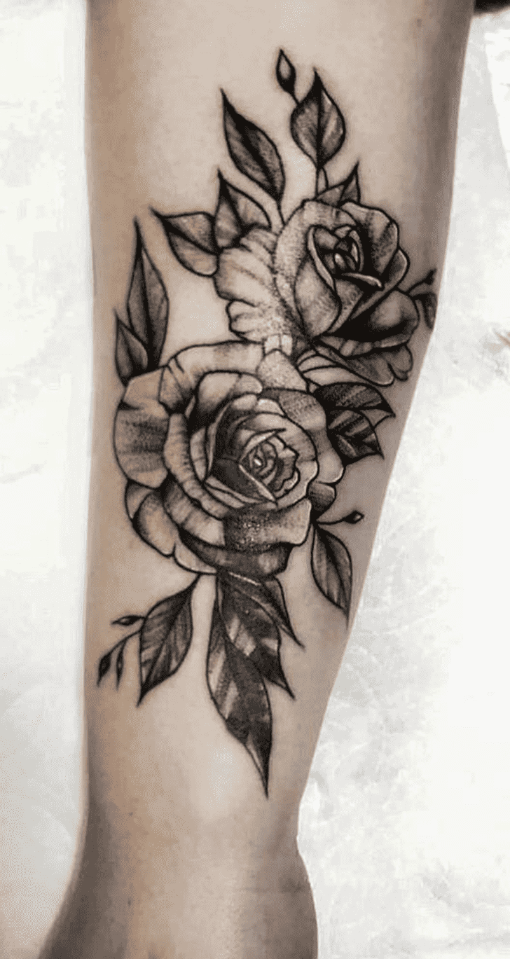 Flower Tattoo Figure