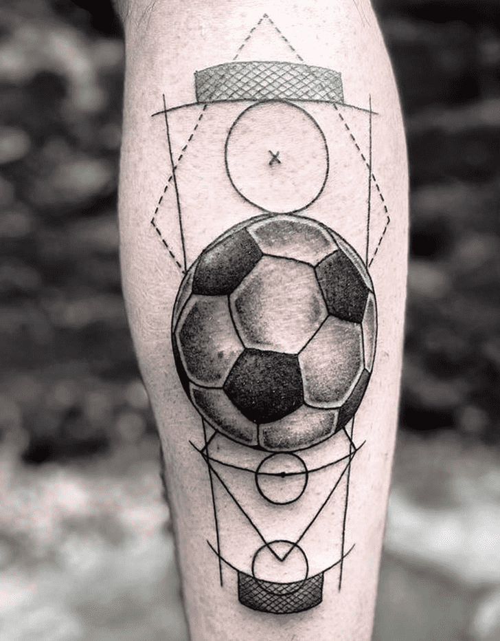 Football Tattoo Shot