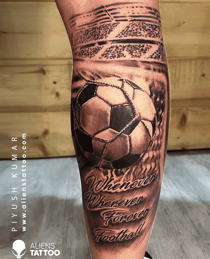 Football Tattoo Design Image