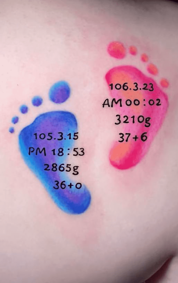 Footprint Tattoo Figure
