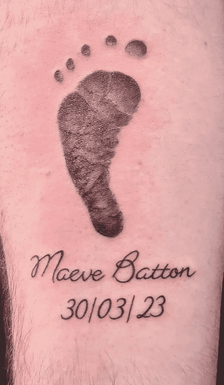 Footprint Tattoo Portrait