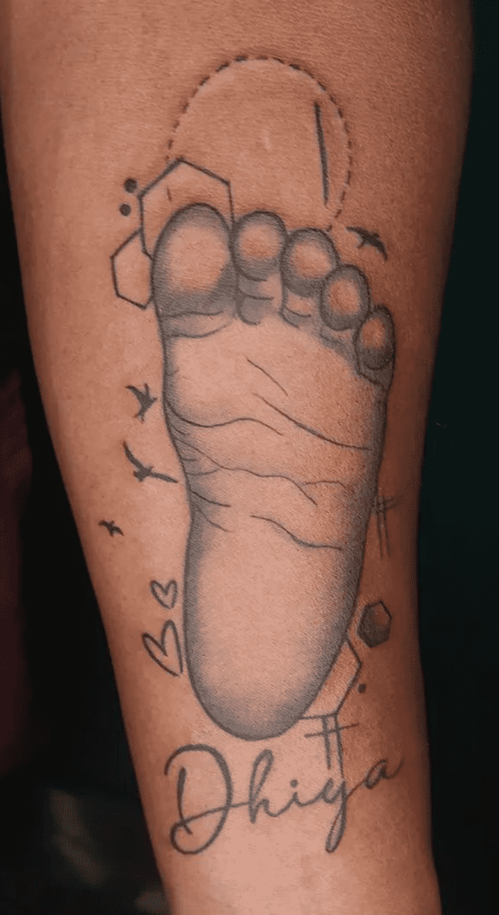 Footprint Tattoo Ink