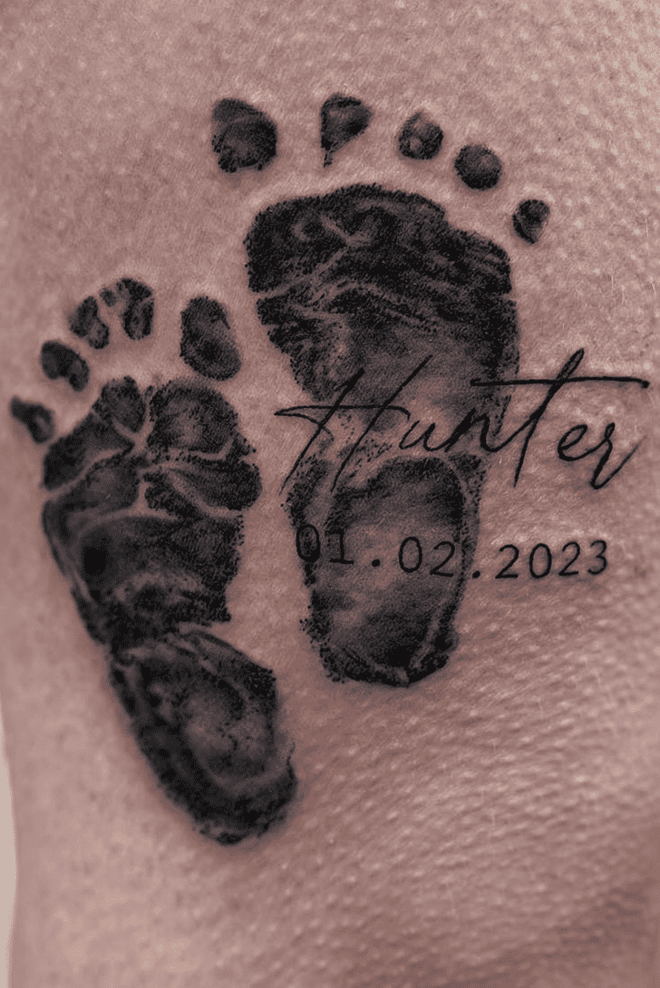 Footprint Tattoo Ink