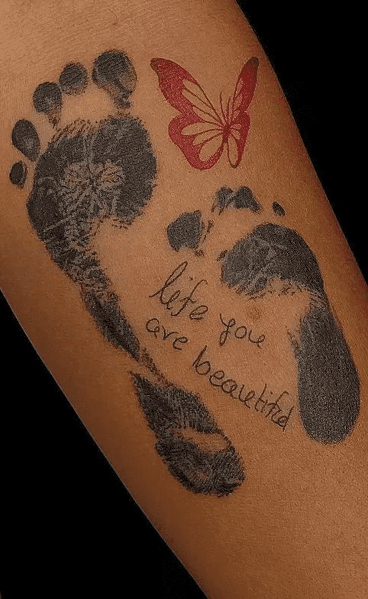 Footprint Tattoo Shot