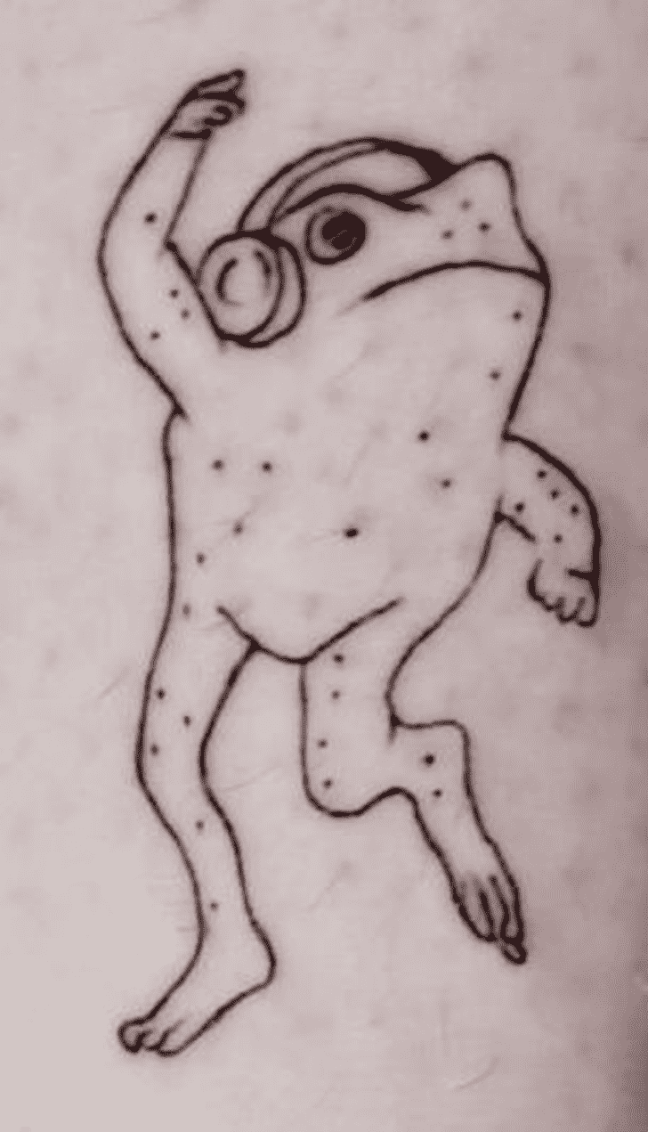 Frog Tattoo Figure