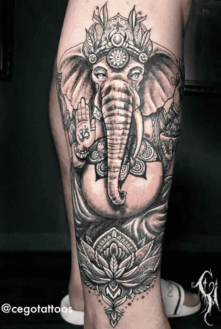 Ganesha Tattoo Figure