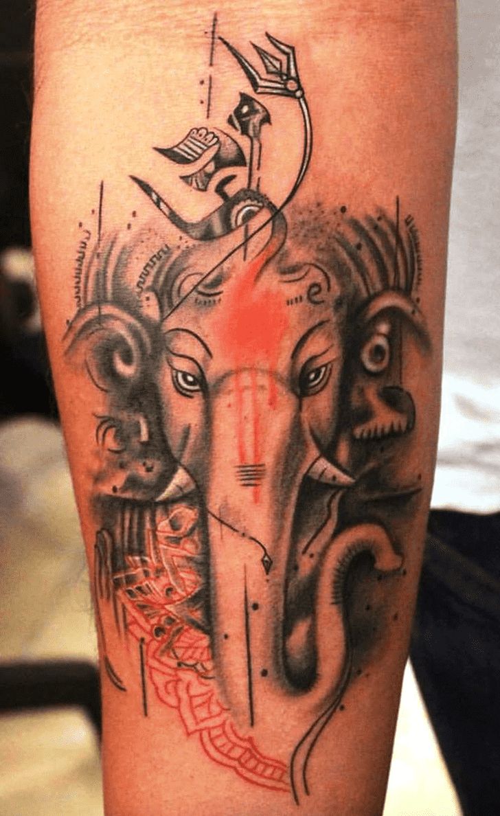 Ganesha Tattoo Figure