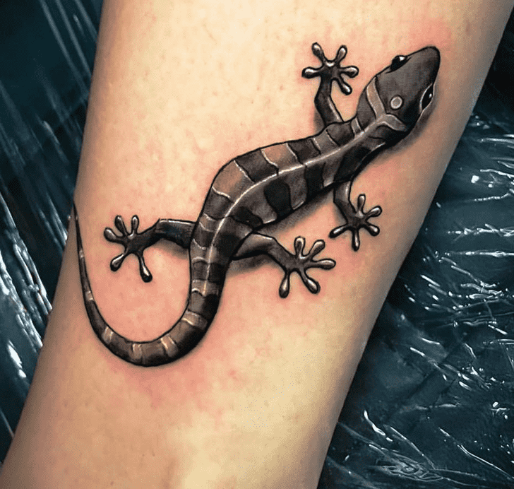 Gecko Tattoo Figure