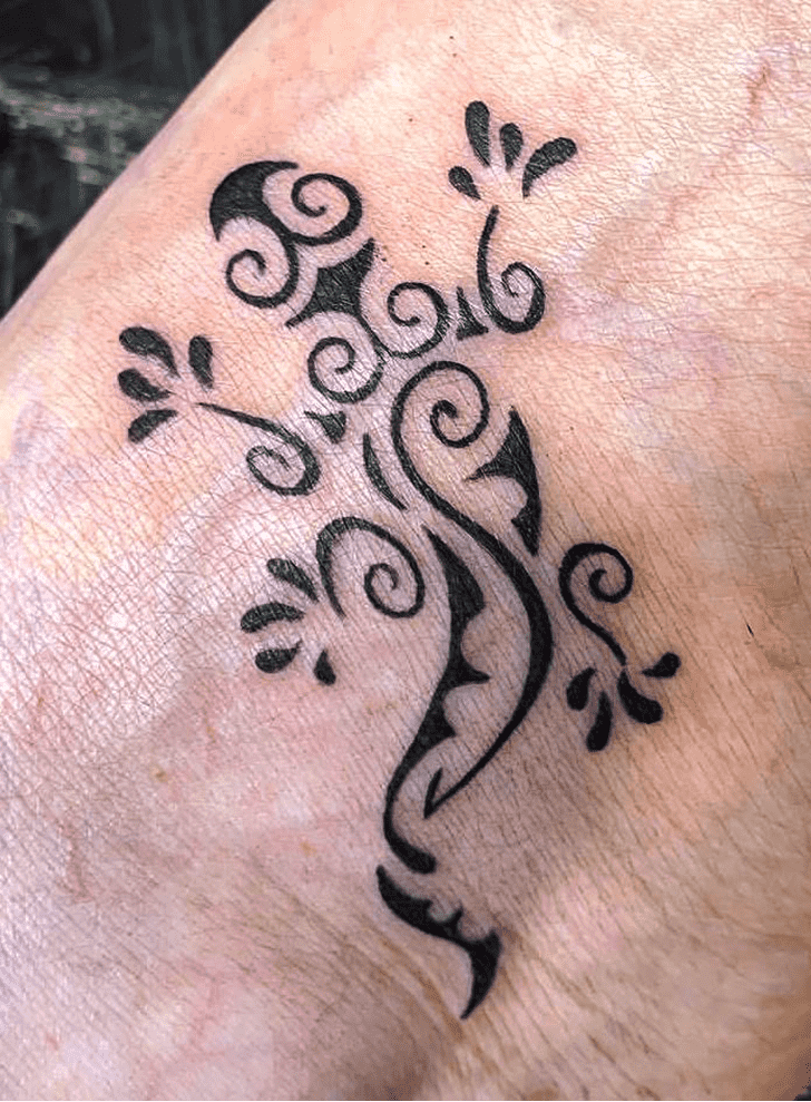 Gecko Tattoo Portrait