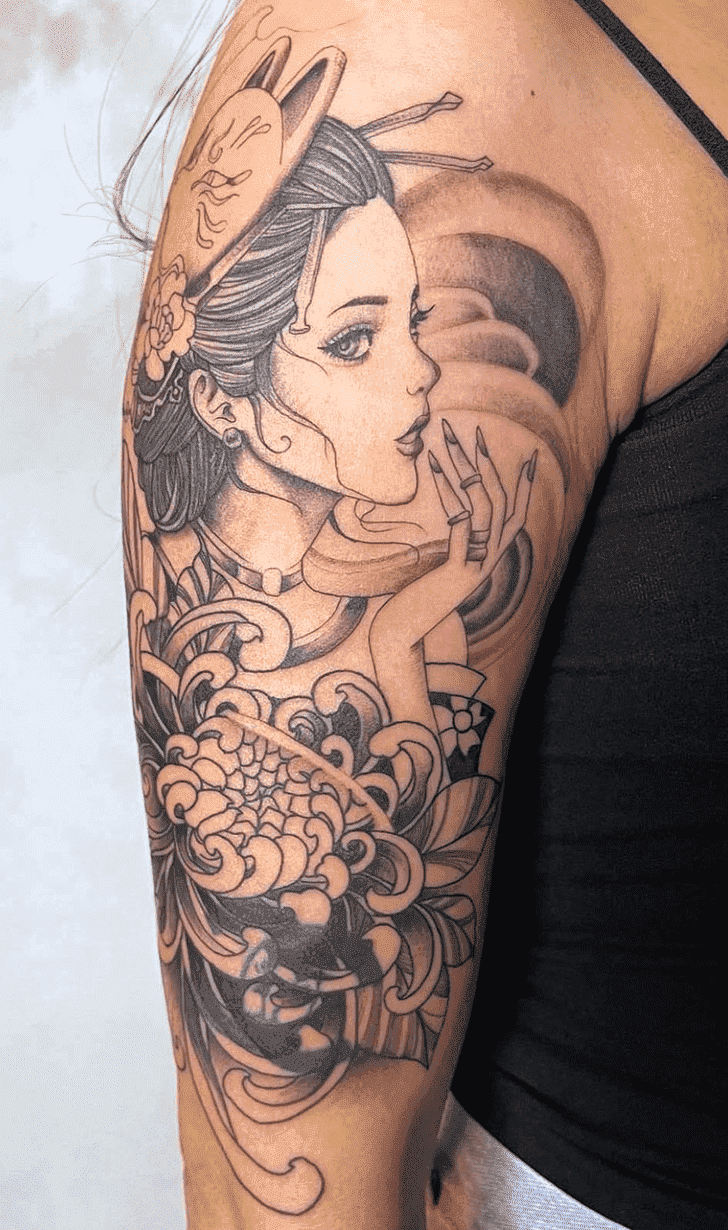 Geisha Tattoo Shot