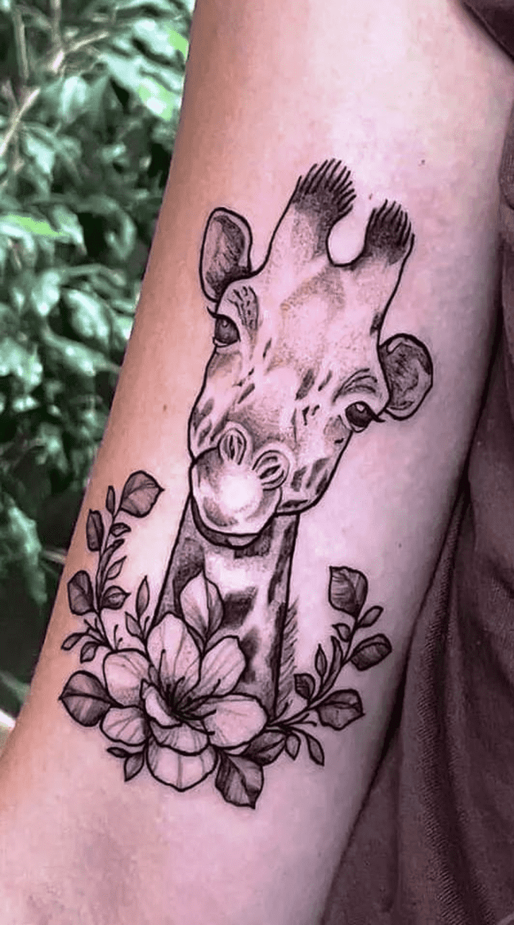 Giraffe Tattoo Portrait