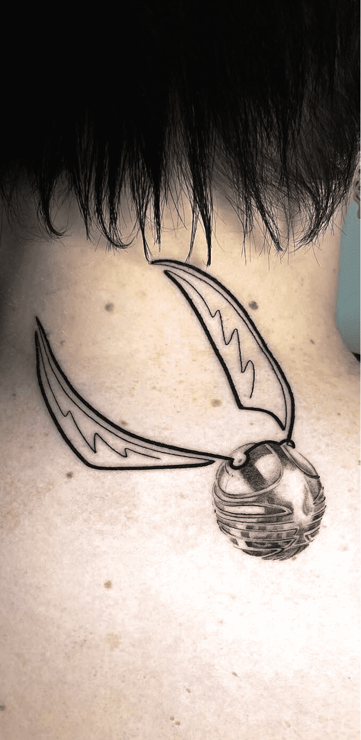 Golden Snitch Tattoo Design Image