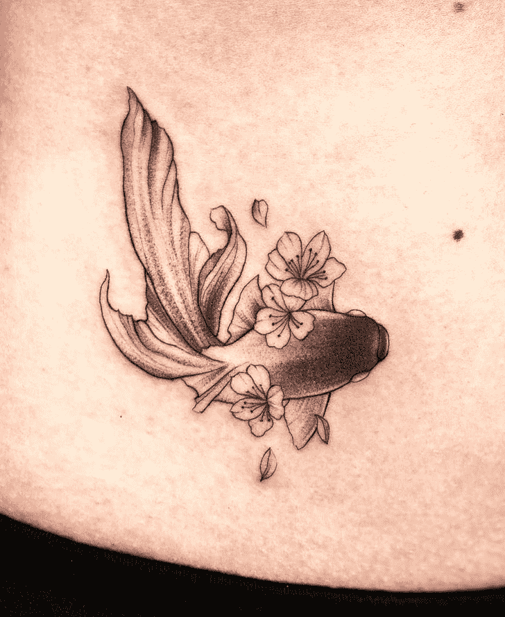 Goldfish Tattoo Design Image