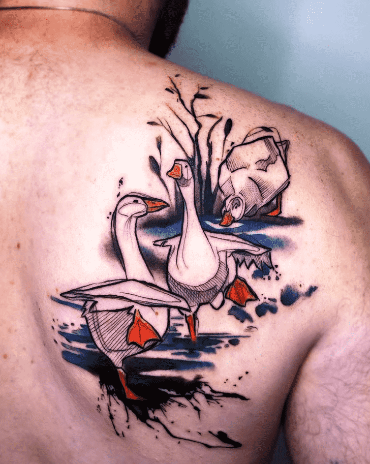 Goose Tattoo Portrait