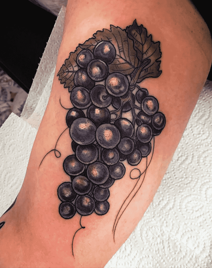 Grapes Tattoo Portrait
