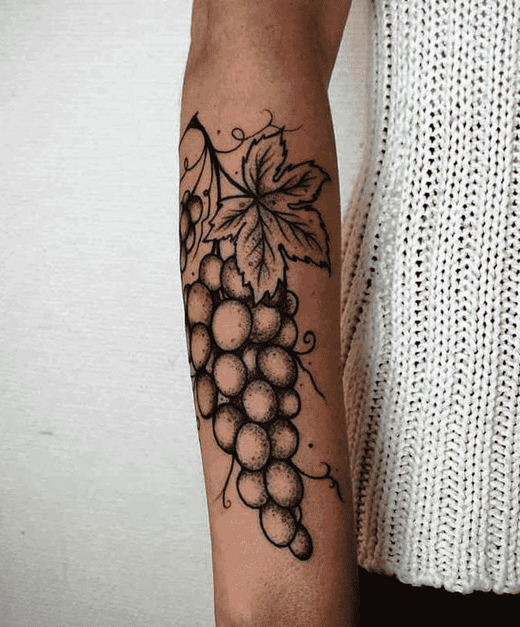 Grapes Tattoo Portrait