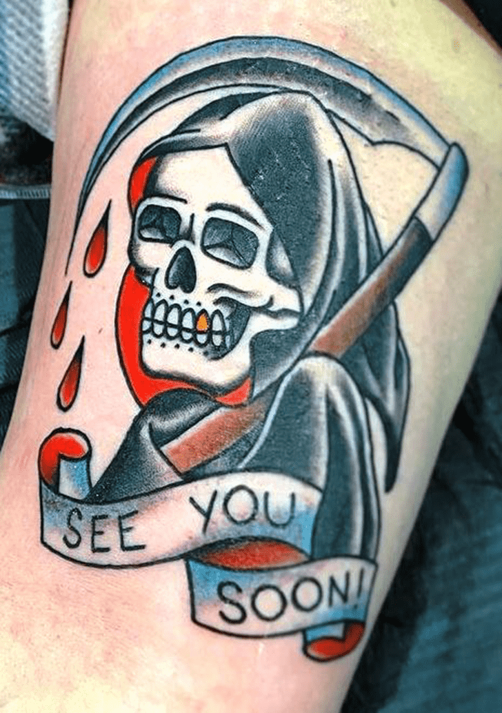 Grim Reaper Tattoo Photograph