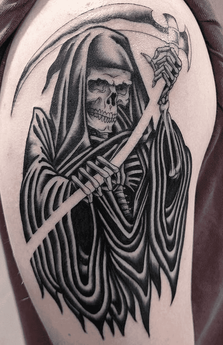 Grim Reaper Tattoo Figure