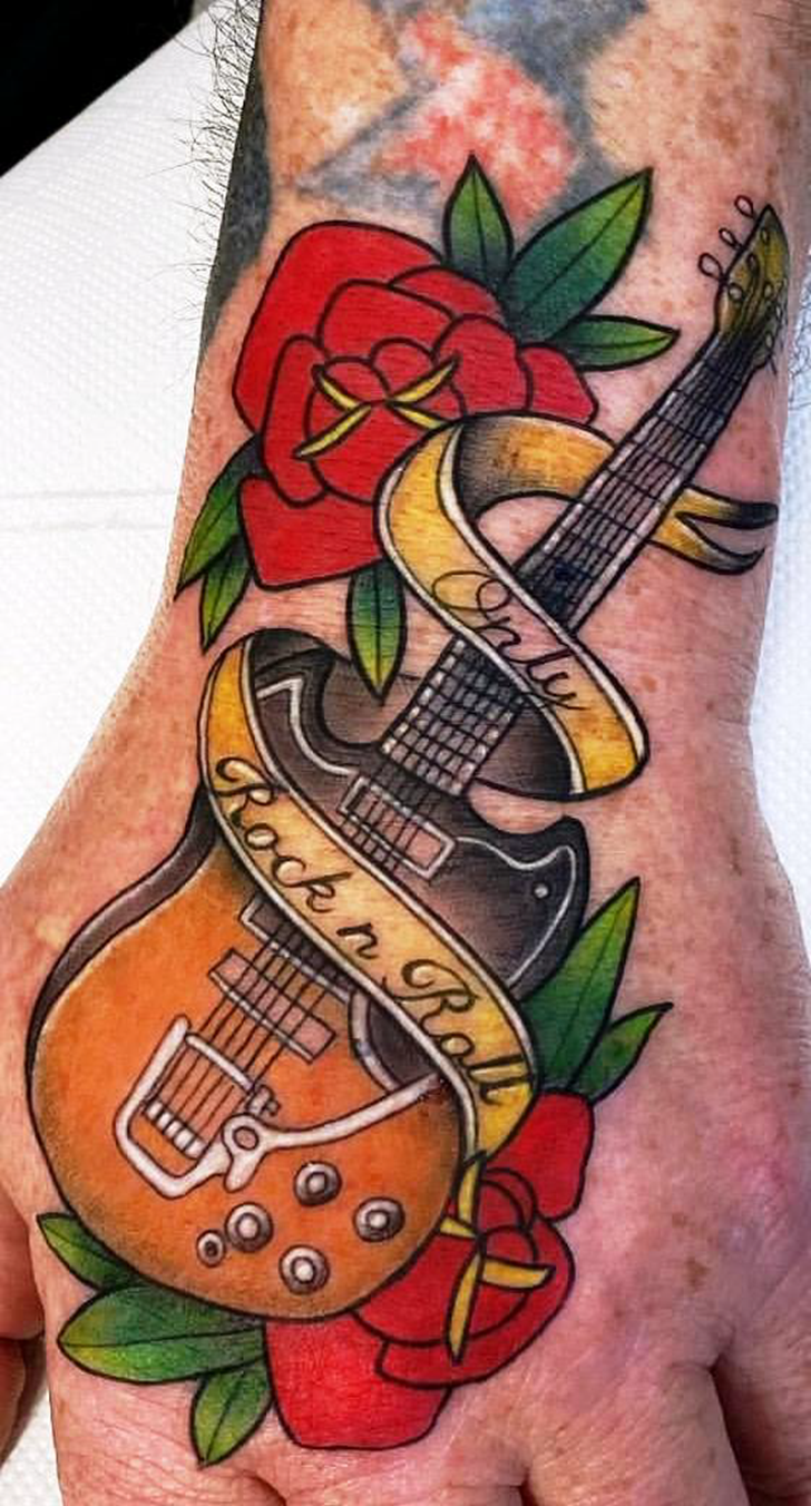 Guitar Tattoo Figure