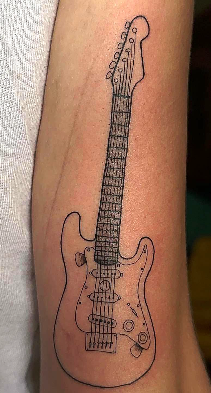 Guitar Tattoo Portrait