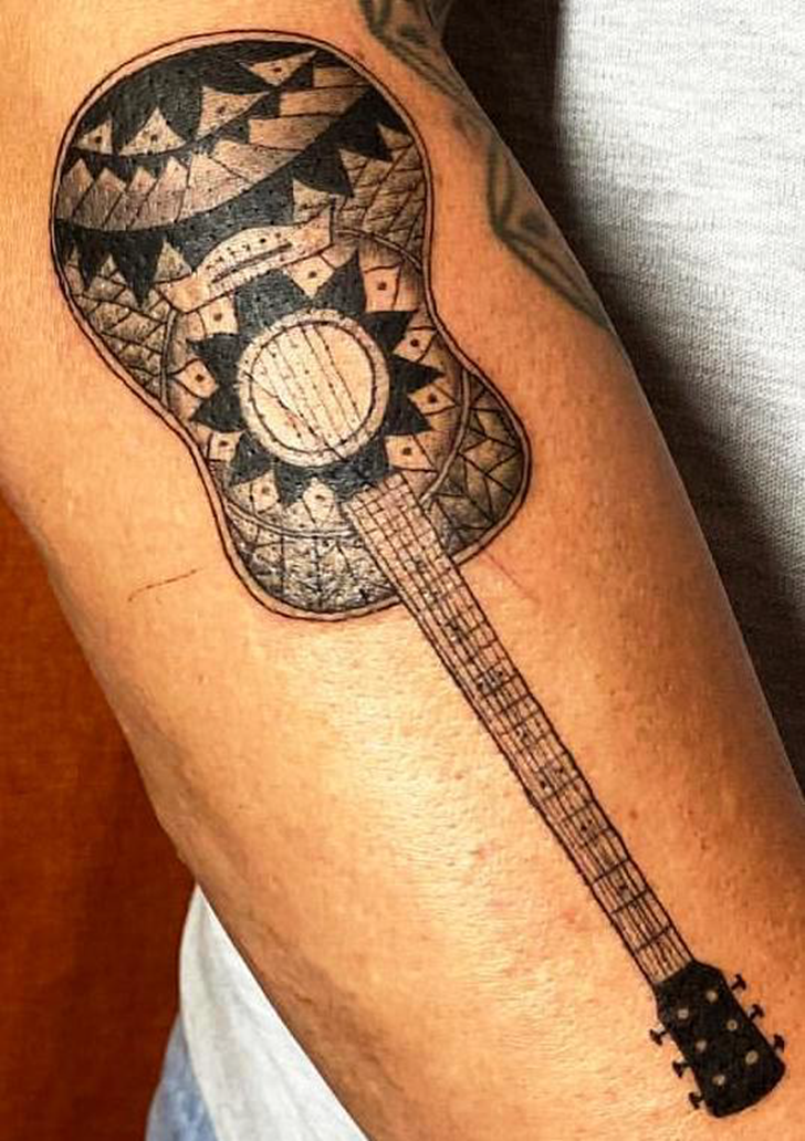 Guitar Tattoo Ink